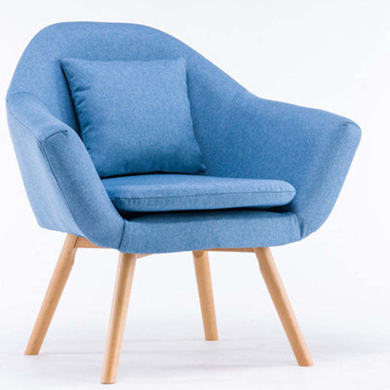 Nordic Cotton Wood Sofa with Armrest