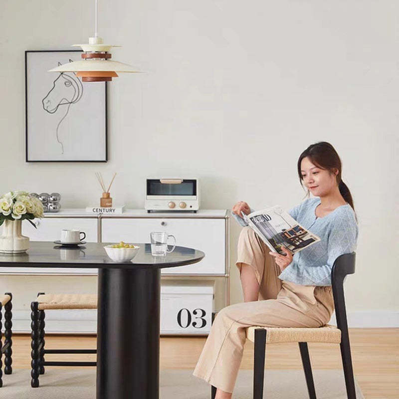 Scandinavian Rope Rubberwood Dining Chair