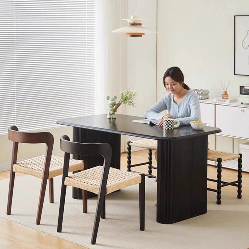Scandinavian Rope Rubberwood Dining Chair