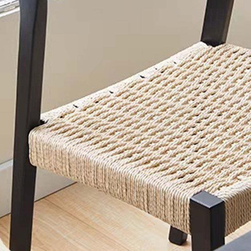 Scandinavian Rope Rubberwood Dining Chair