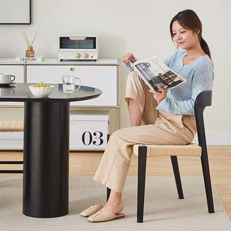 Scandinavian Rope Rubberwood Dining Chair