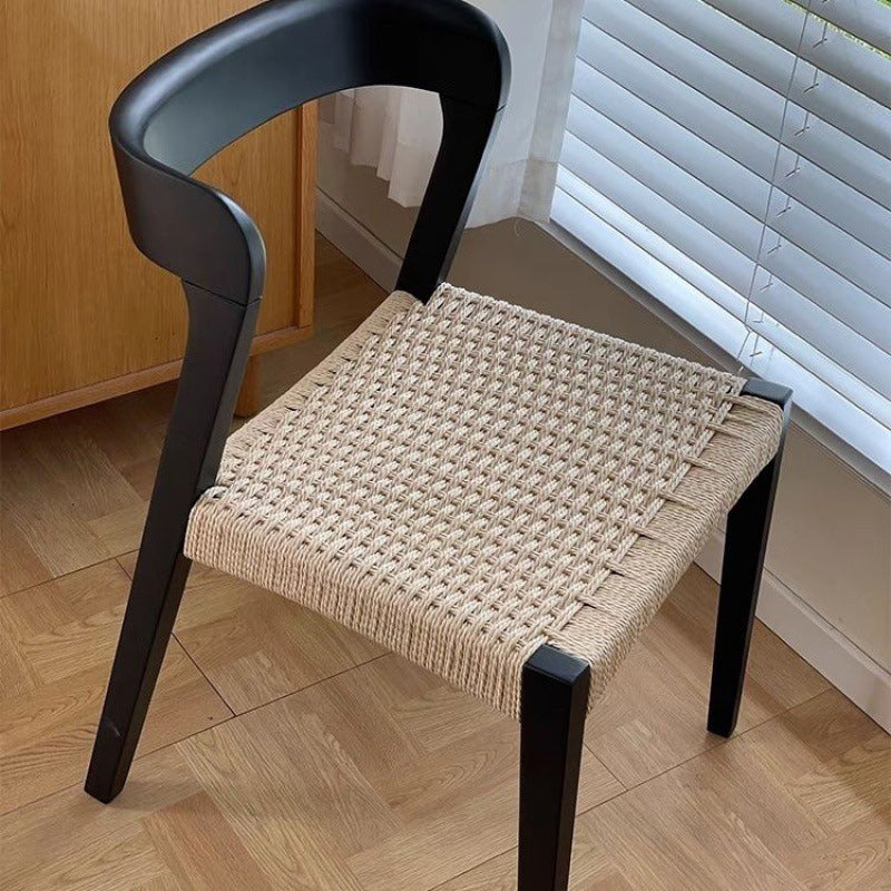 Scandinavian Rope Rubberwood Dining Chair