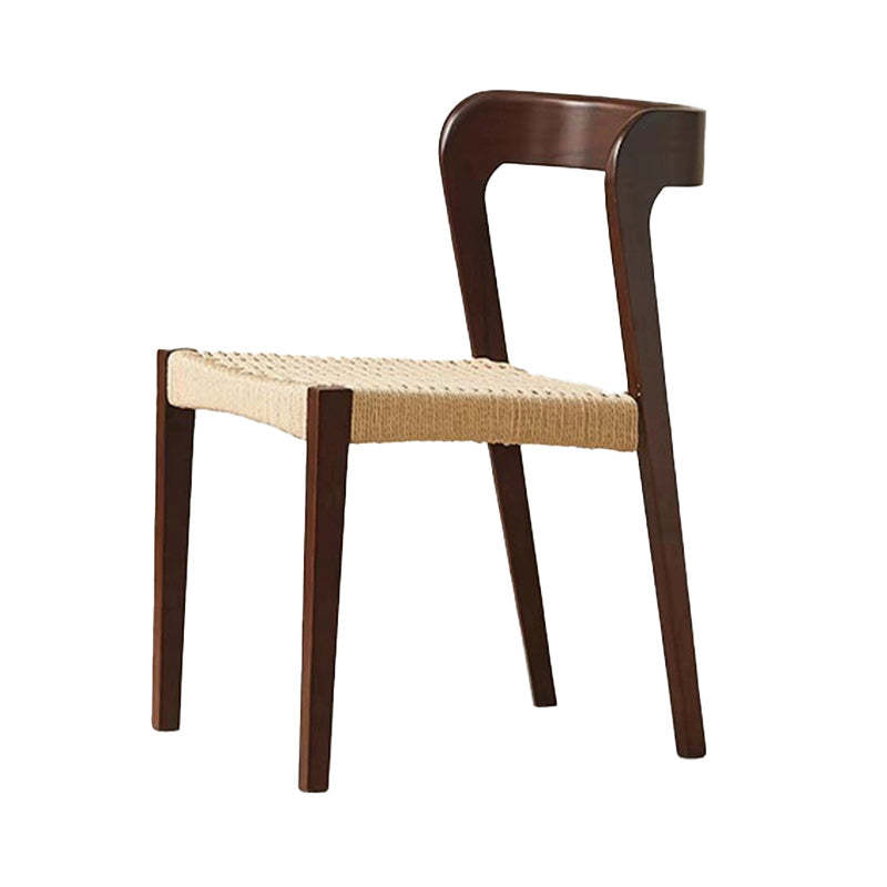 Scandinavian Rope Rubberwood Dining Chair