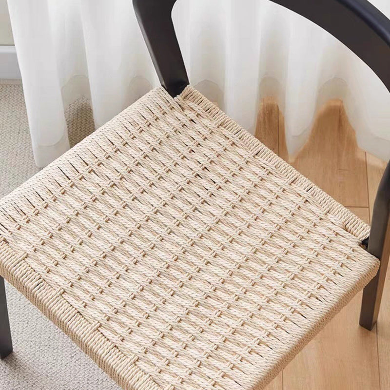 Scandinavian Rope Rubberwood Dining Chair