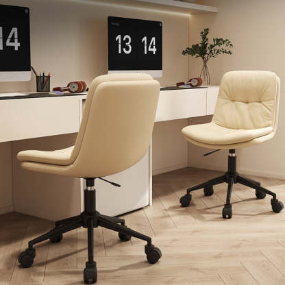 Nordic Leather Steel Desk Chair