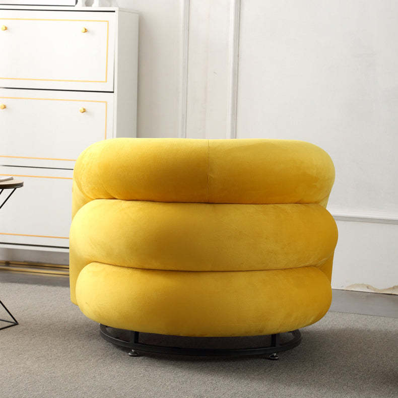 Nordic Velvet Steel Wood Sofa