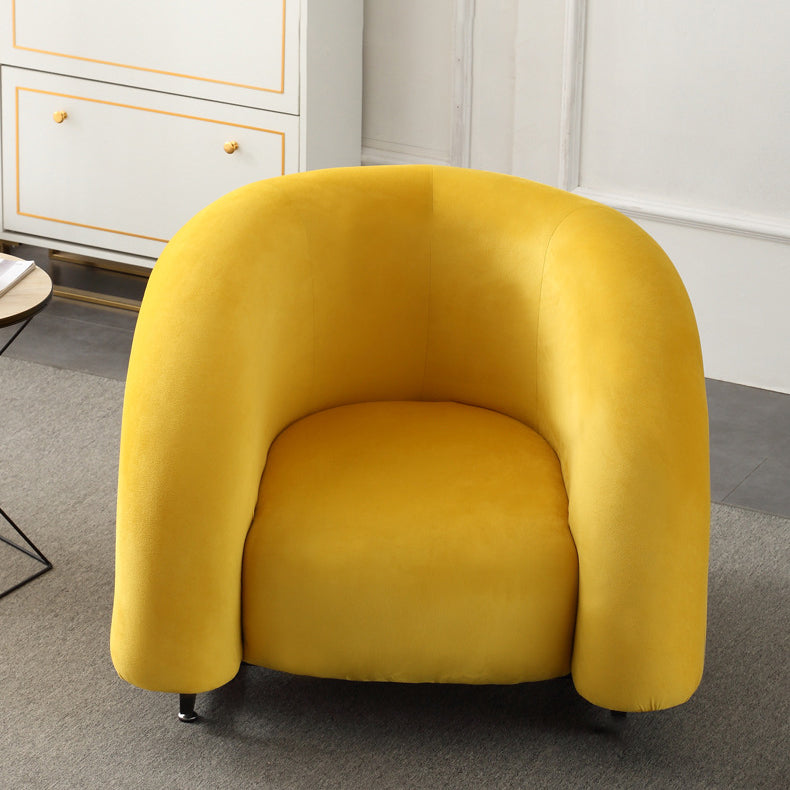 Nordic Velvet Steel Wood Sofa