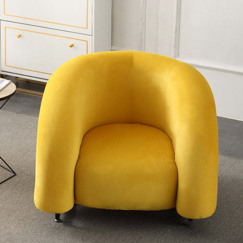Nordic Velvet Steel Wood Sofa