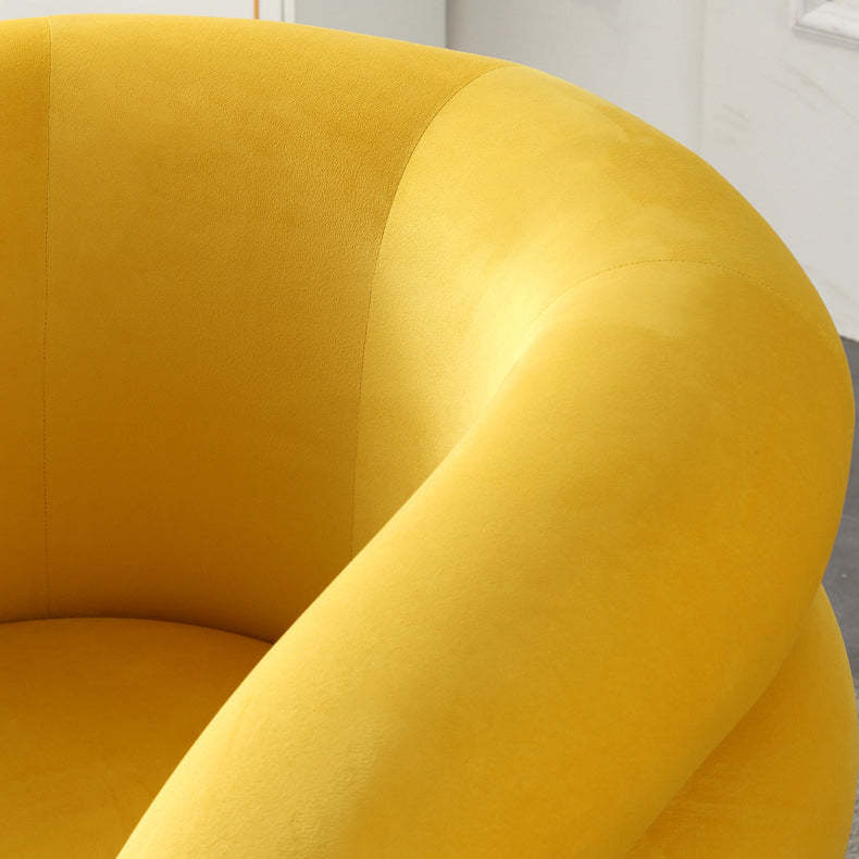 Nordic Velvet Steel Wood Sofa