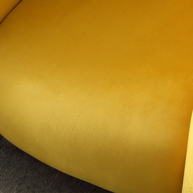 Nordic Velvet Steel Wood Sofa