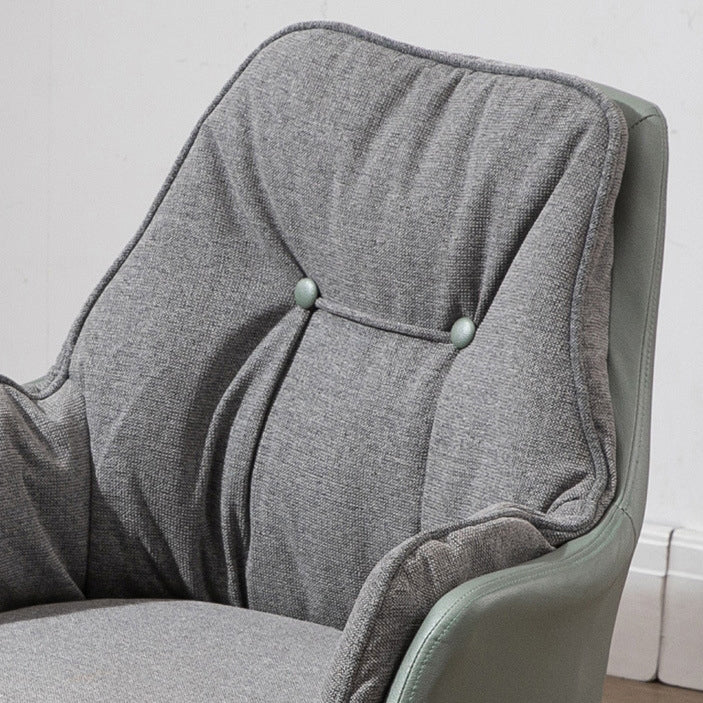 Modern Fabric Leather Steel Desk Armchair
