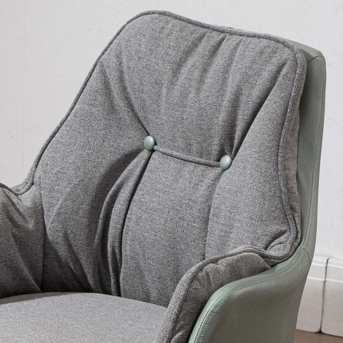 Modern Fabric Leather Steel Desk Armchair