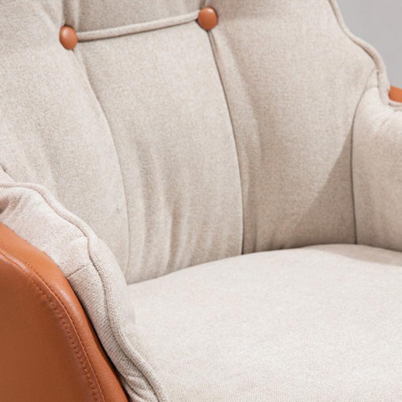 Modern Fabric Leather Steel Desk Armchair