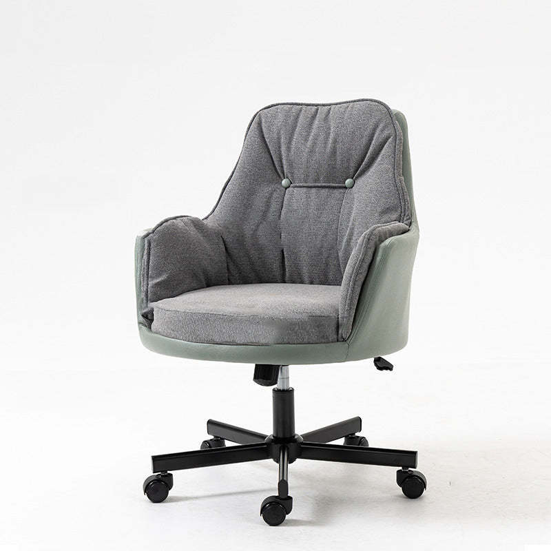 Modern Fabric Leather Steel Desk Armchair
