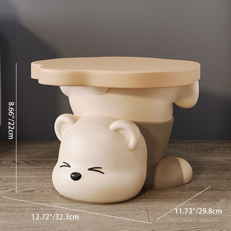 Bear Resin Footstool