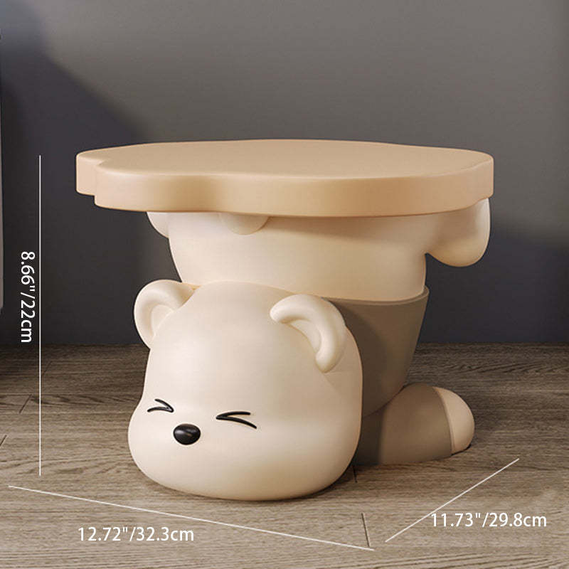 Bear Resin Footstool