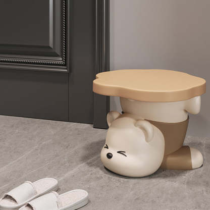 Bear Resin Footstool