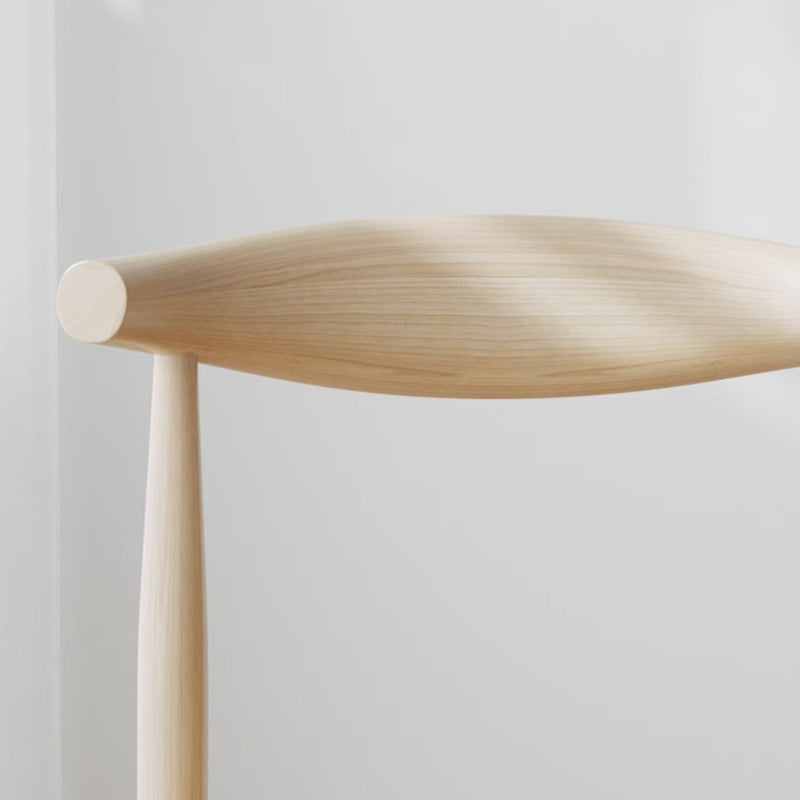 Minimalist Cotton Wood Dining Chair — Blue