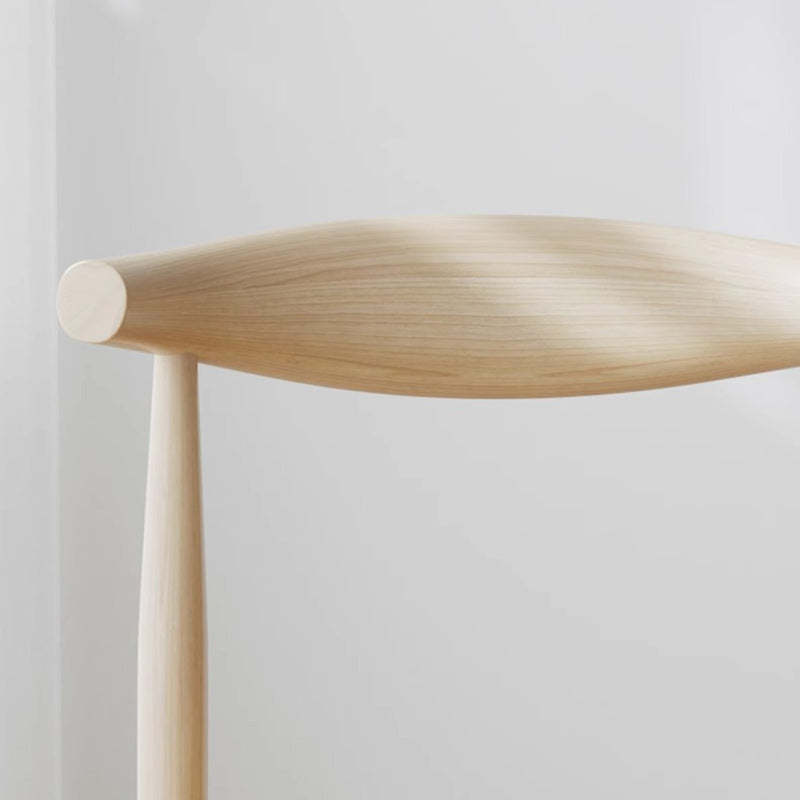Minimalist Cotton Wood Dining Chair — Blue
