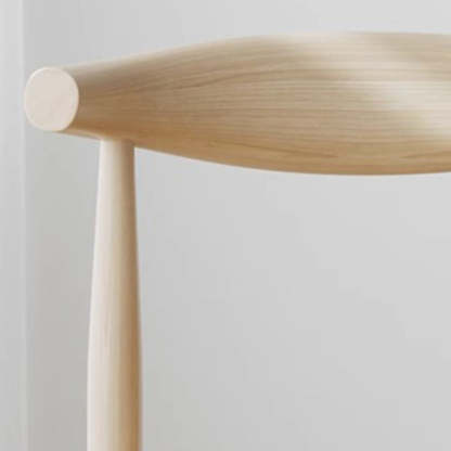 Minimalist Cotton Wood Dining Chair