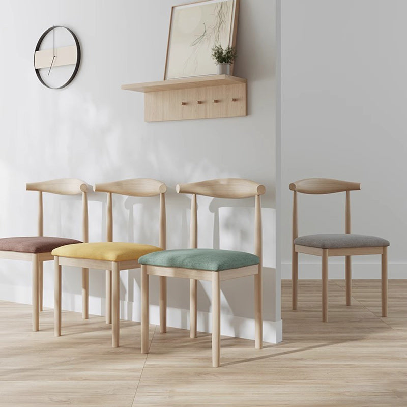 Minimalist Cotton Wood Dining Chair