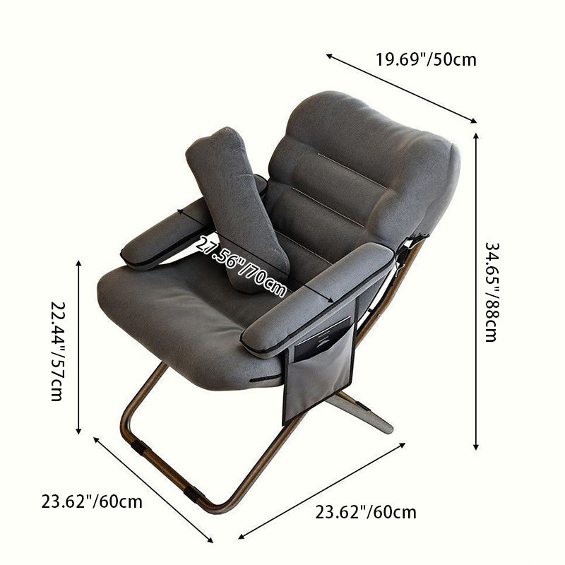 Modern Flannelette Steel Desk Armchair
