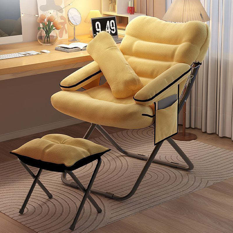Modern Flannelette Steel Desk Armchair