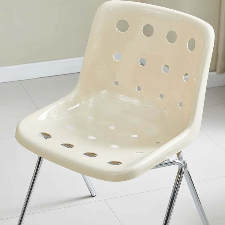 Macaron Perforated Iron Dining Chair