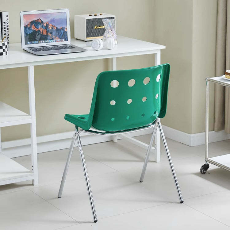 Macaron Perforated Iron Dining Chair
