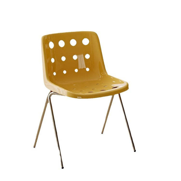 Macaron Perforated Iron Dining Chair