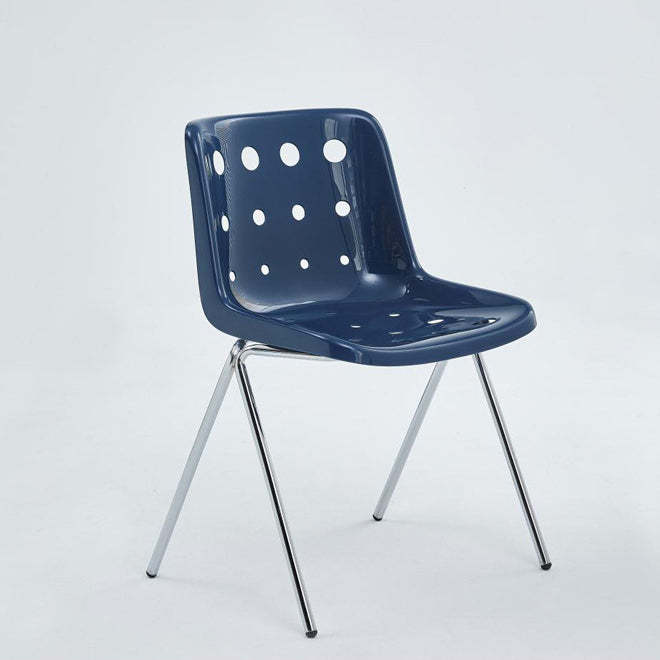 Macaron Perforated Iron Dining Chair