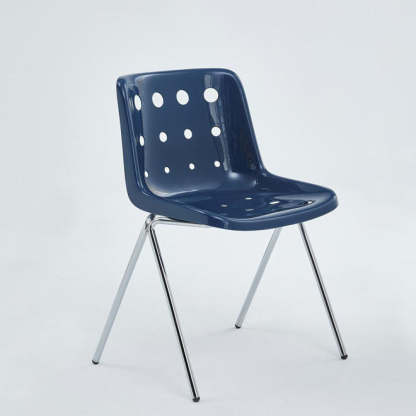 Macaron Perforated Iron Dining Chair