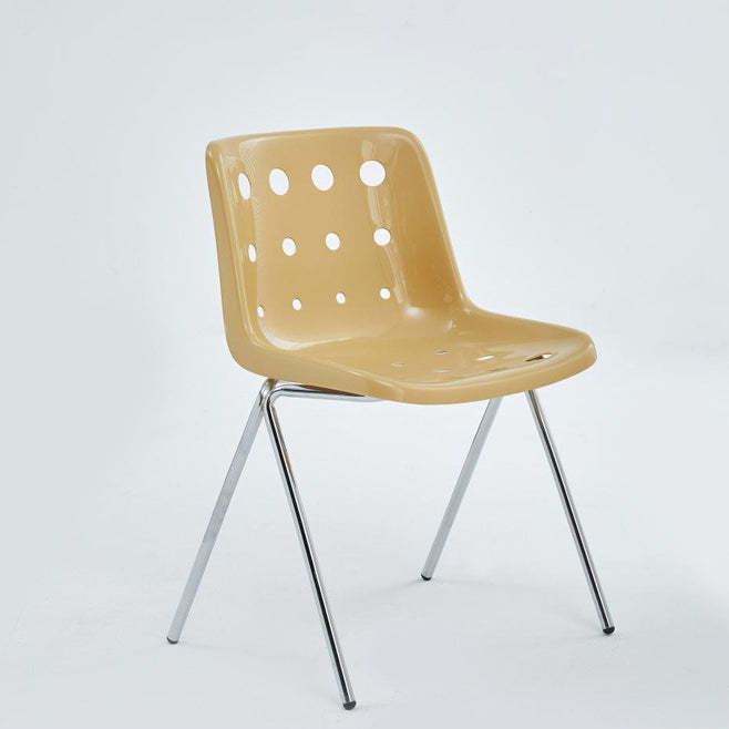Macaron Perforated Iron Dining Chair