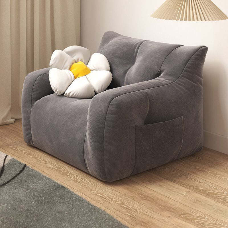 Nordic Cotton EPS Backrest Sofa — Dark Gray
