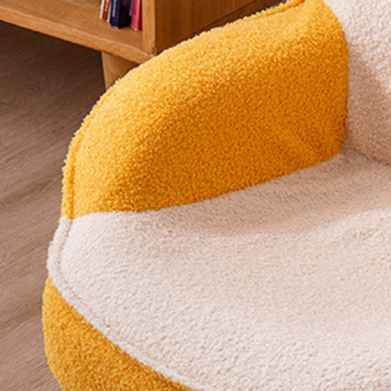 Contemporary Embroidered Velvet Wood Children Sofa
