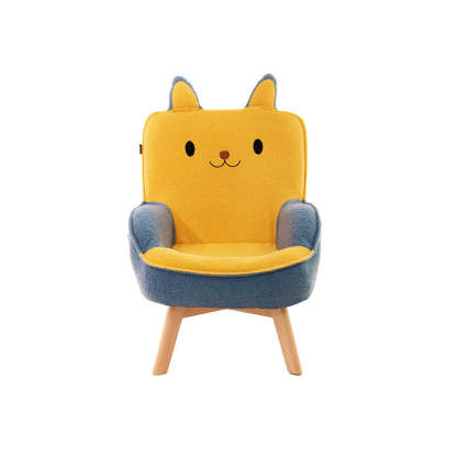 Contemporary Embroidered Velvet Wood Children Sofa