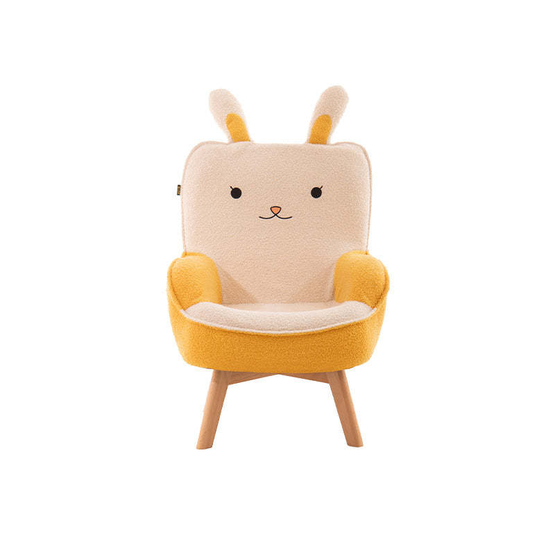 Contemporary Embroidered Velvet Wood Children Sofa