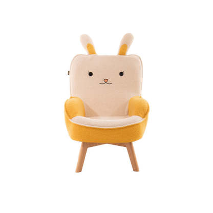 Contemporary Embroidered Velvet Wood Children Sofa