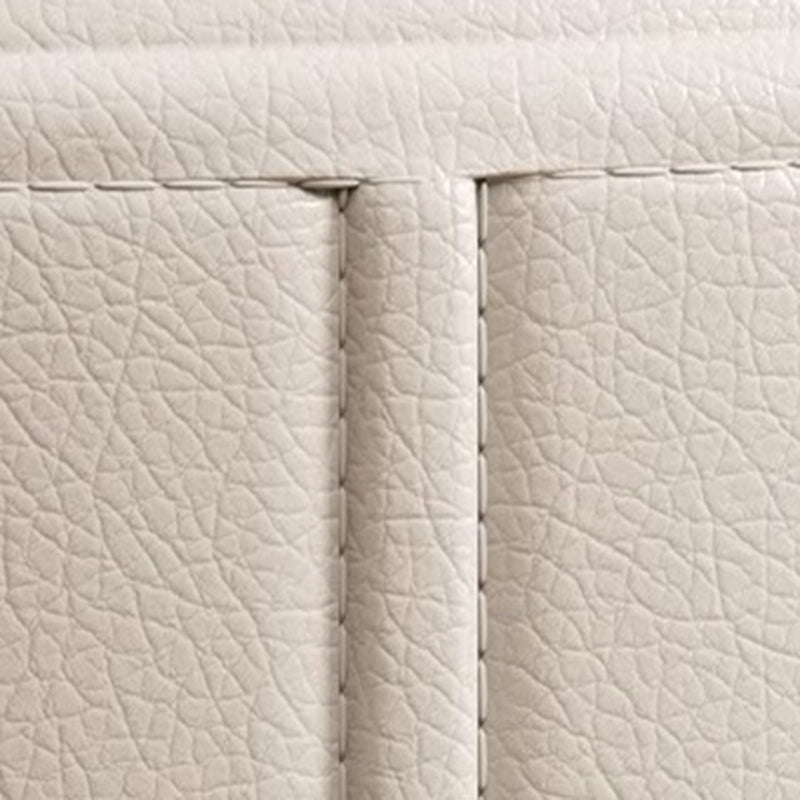 Nordic Portable Leather Wood Vanity Stool