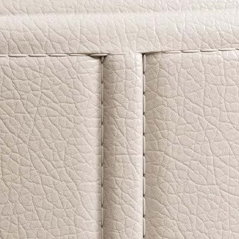 Nordic Portable Leather Wood Vanity Stool
