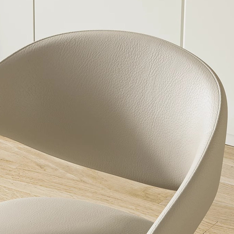 Modern Leather Steel Dining Chair