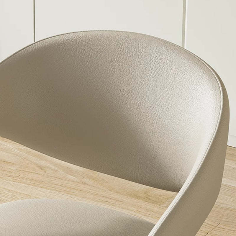 Modern Leather Steel Dining Chair