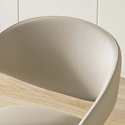 Modern Leather Steel Dining Chair