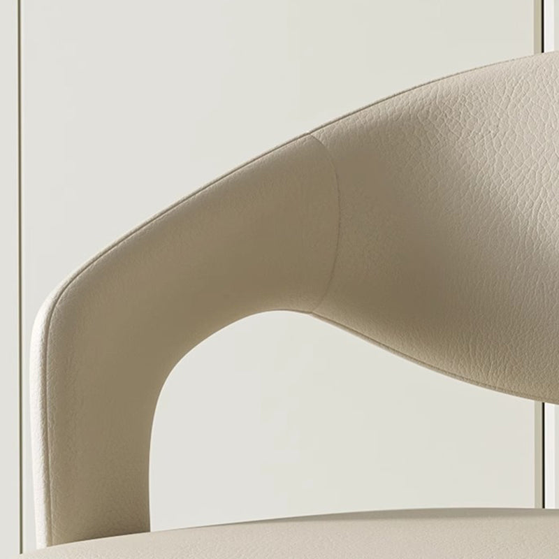 Modern Leather Steel Dining Chair