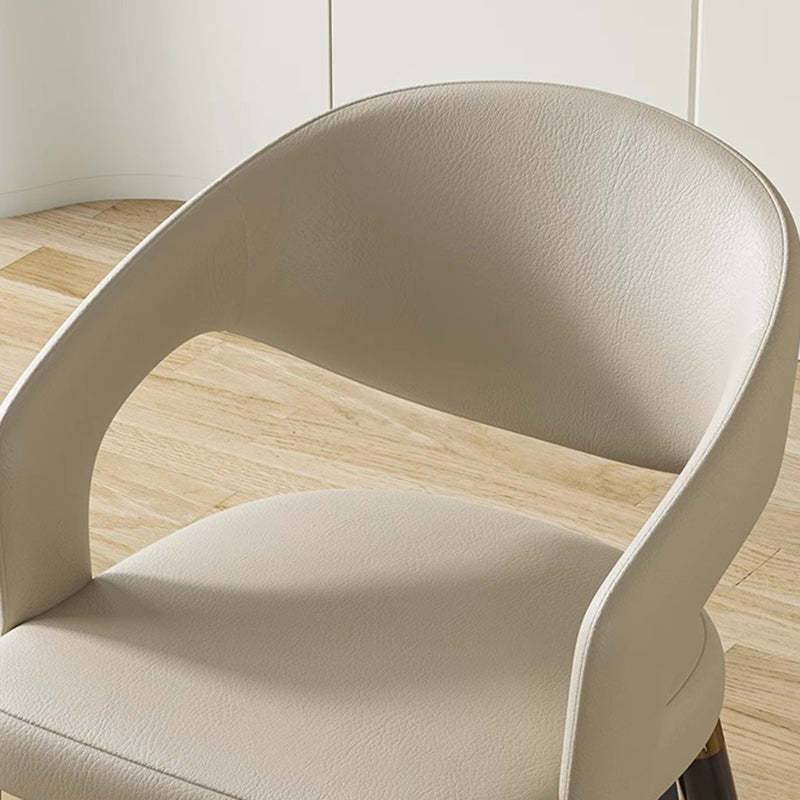 Modern Leather Steel Dining Chair