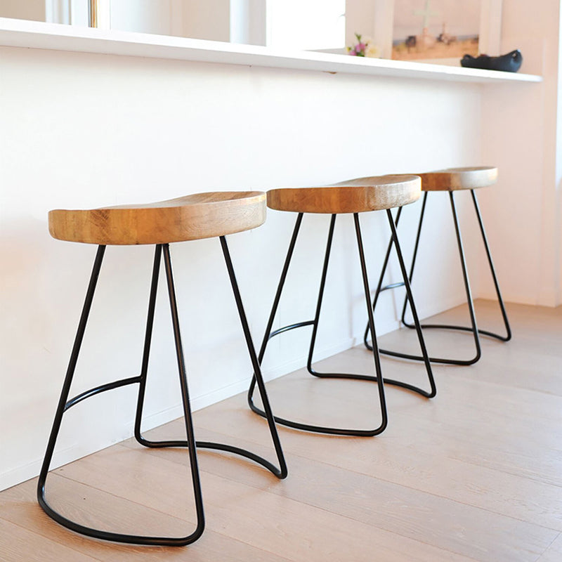 Nordic Wood Iron Dining Chair