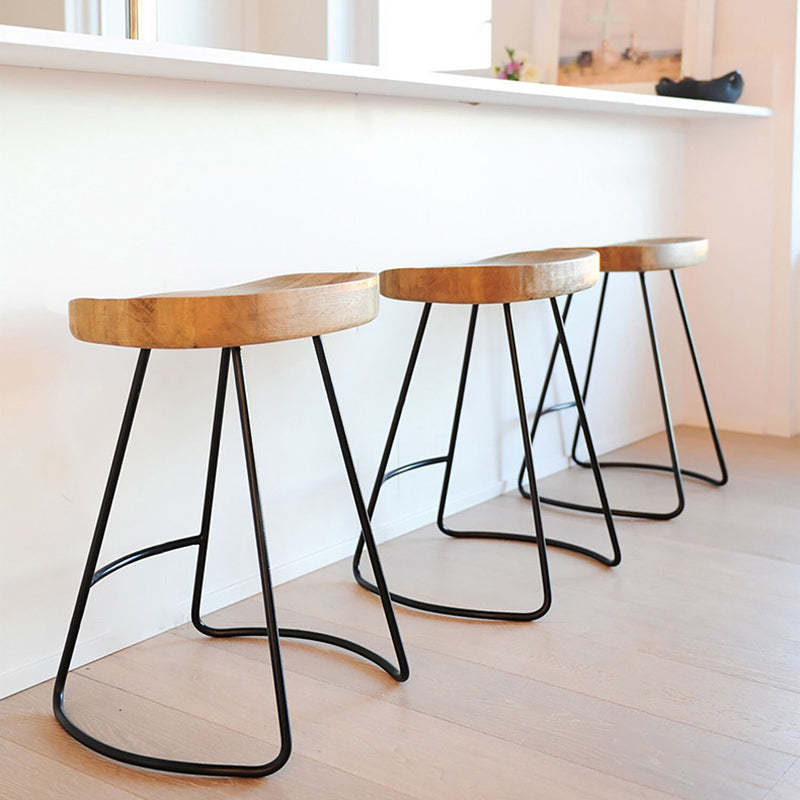 Nordic Wood Iron Dining Chair