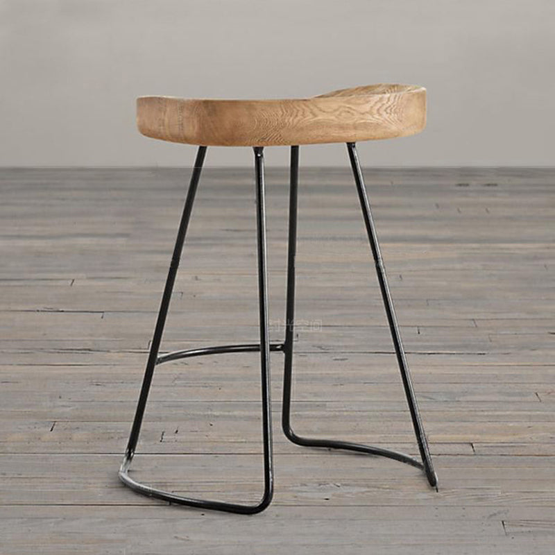 Nordic Wood Iron Dining Chair