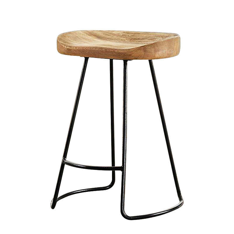 Nordic Wood Iron Dining Chair