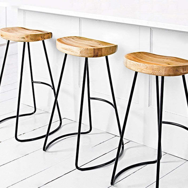 Nordic Wood Iron Dining Chair